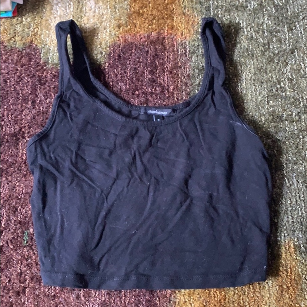 Black crop top